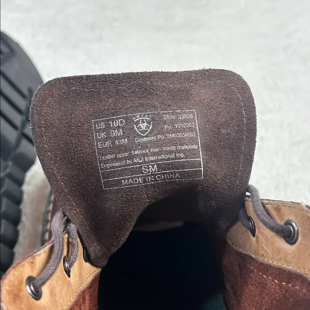 Ariat 4LR brown‎ leather boots - size 10 D